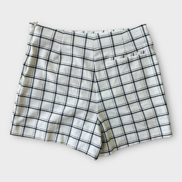 Zara plaid pattern skirt / shorts (skort) women's size med - Picture 4 of 4